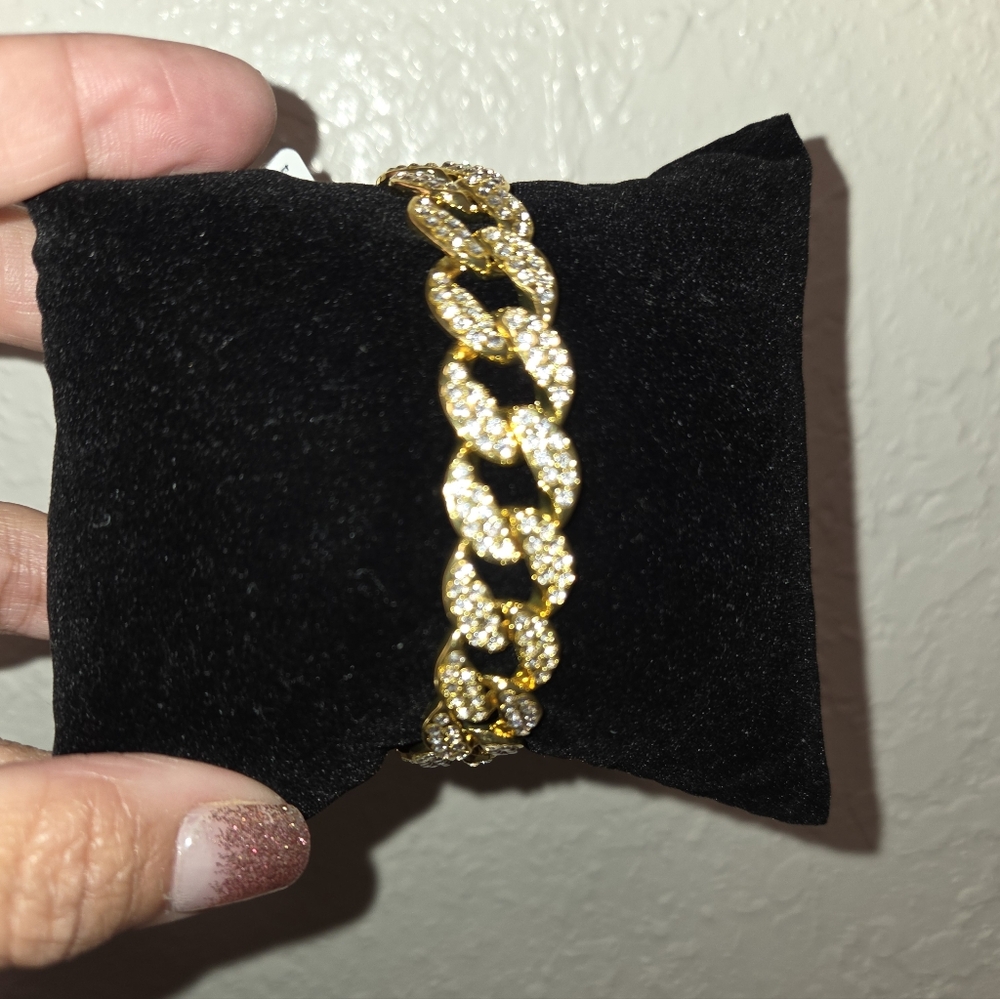 Invicta Chuncky Bracelet with Austria Pave Crystals  Pick 1
